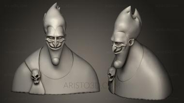 Busts of heroes and monsters (BUSTH_0103) 3D model for CNC machine